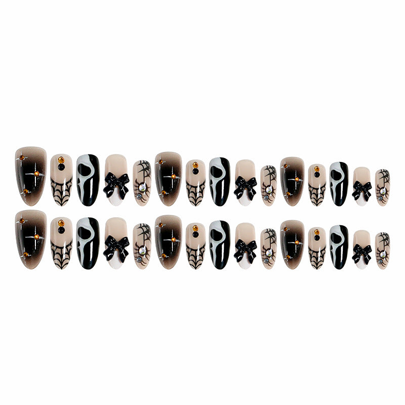 Creative Halloween Nail Art Set with Creepy Design Bowlift