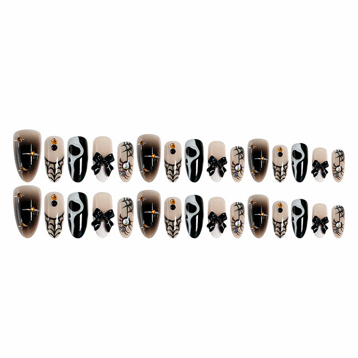 Creative Halloween Nail Art Set with Creepy Design Bowlift