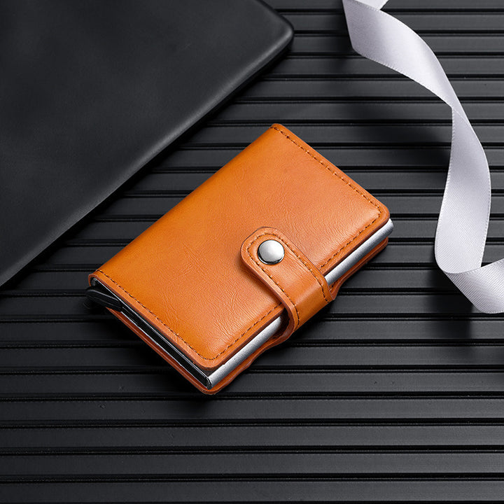 RFID-Blocking Leather Cardholder Bowlift