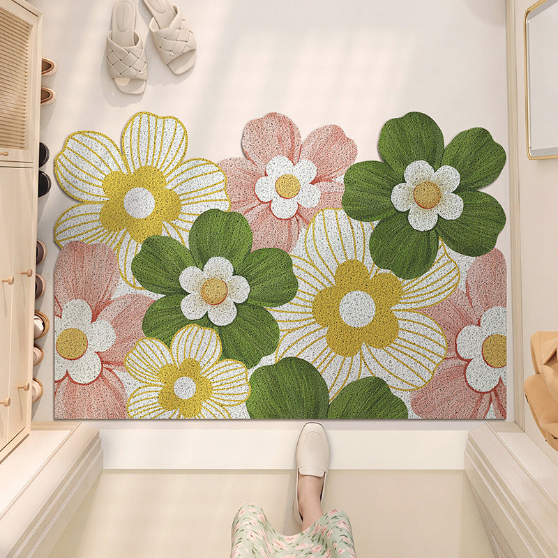 Floral Patterned Indoor Area Mat Bowlift