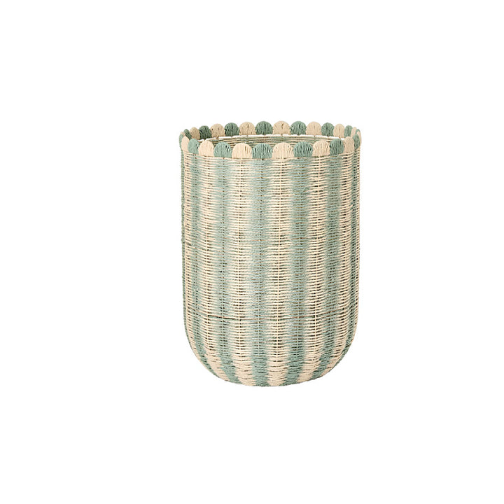 Decorative Scalloped Woven Storage Box Bowlift