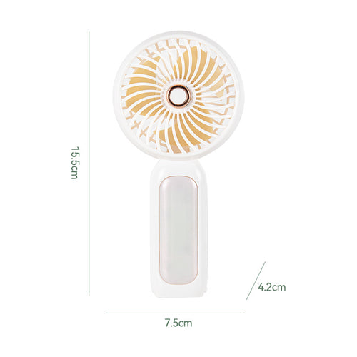 Ladies portable hand fan with ergonomic grip and rechargeable battery Bowlift
