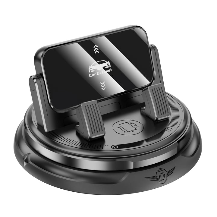Unisex Car Smartphone Holder with 360-Degree Rotation Mechanism Bowlift