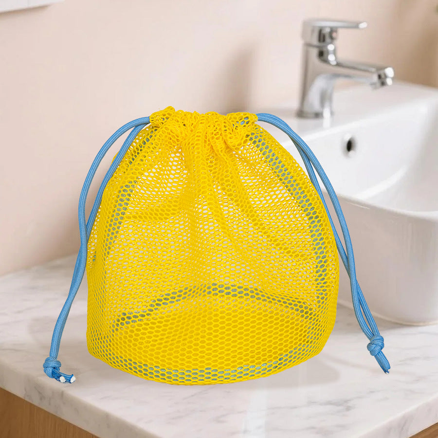 Practical mesh bag with drawstring Bowlift