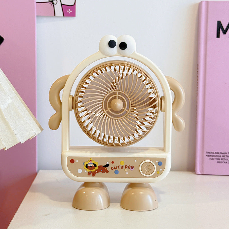 Ladies Portable Mini Fan with Fun Character Design Bowlift