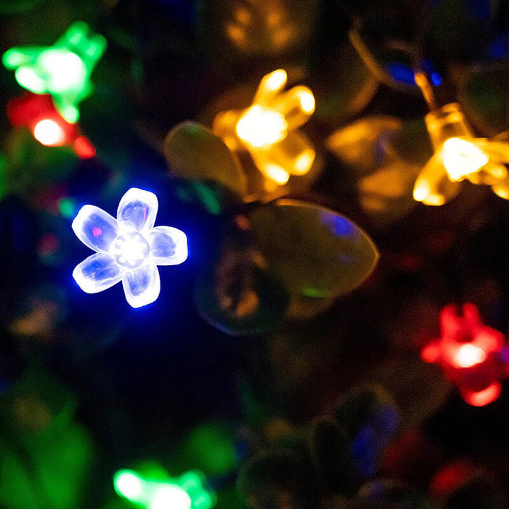 BowLift | LED Solar Sakura String Lights Waterproof Outdoor Fairy Flower Lights