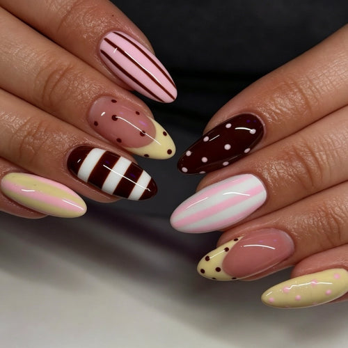 Exclusive Art Nails with South Sea Motif Bowlift
