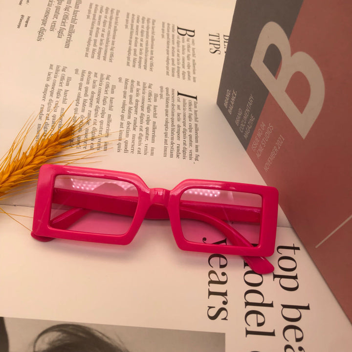 Women's fashion transparent corner sunglasses Bowlift