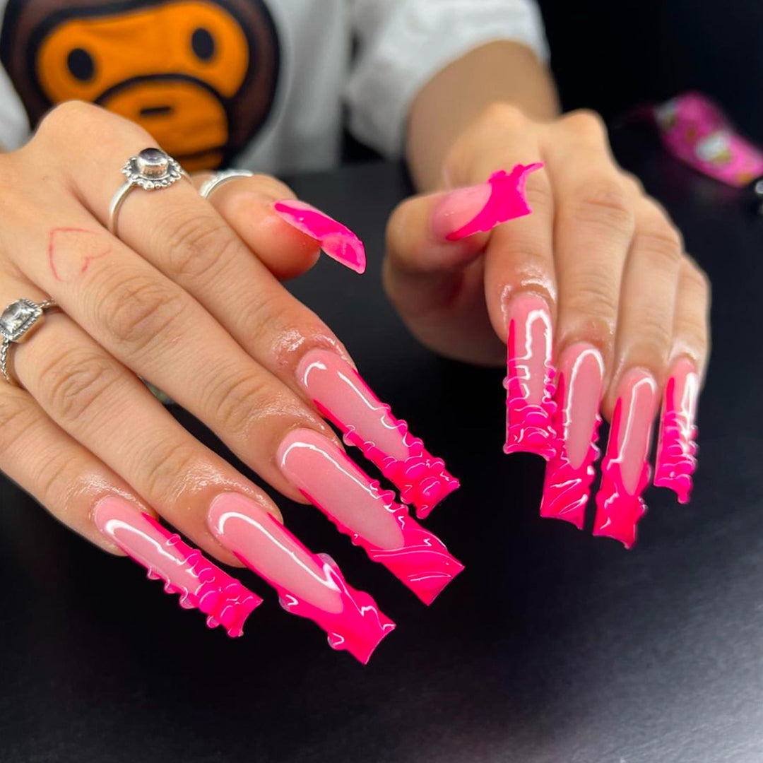 Stylish Long Length Press-On Nails Bowlift