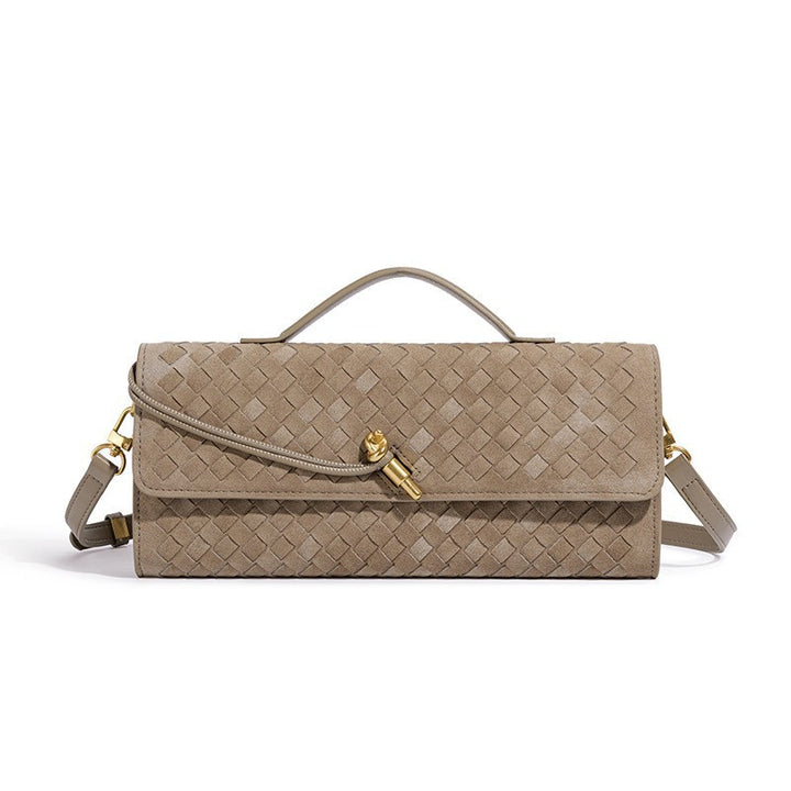 Textured Woven Clutch Purse Bowlift