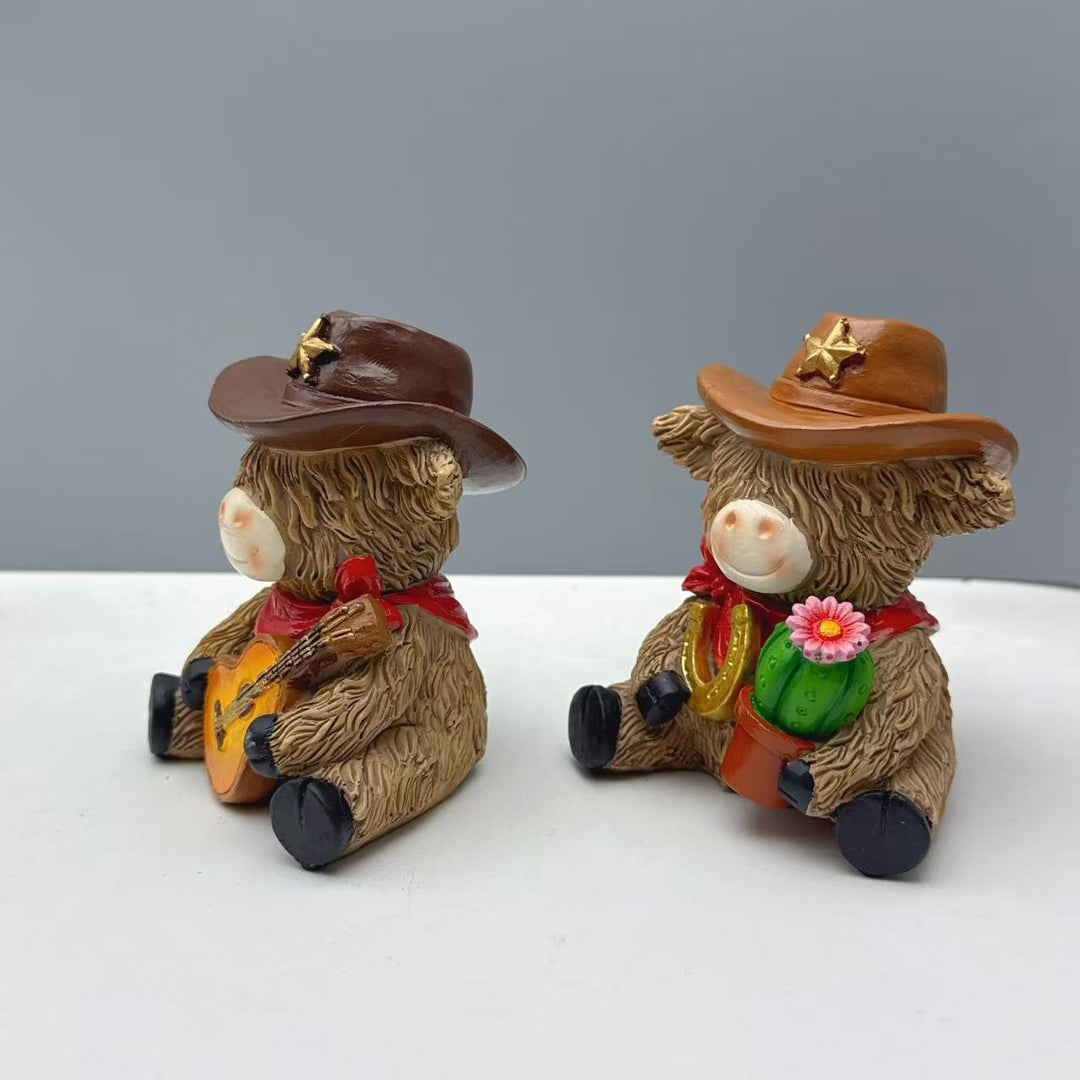 Decorative Cowboy Figure Bowlift