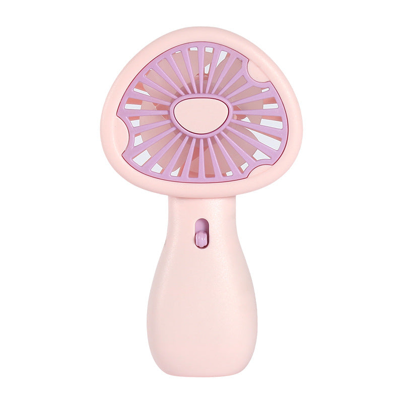 Women's Portable Mini Mushroom Design Fan Bowlift