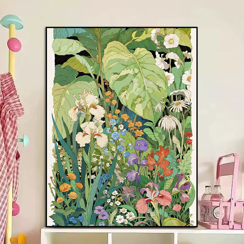 Floral-Themed Canvas Artwork Bowlift