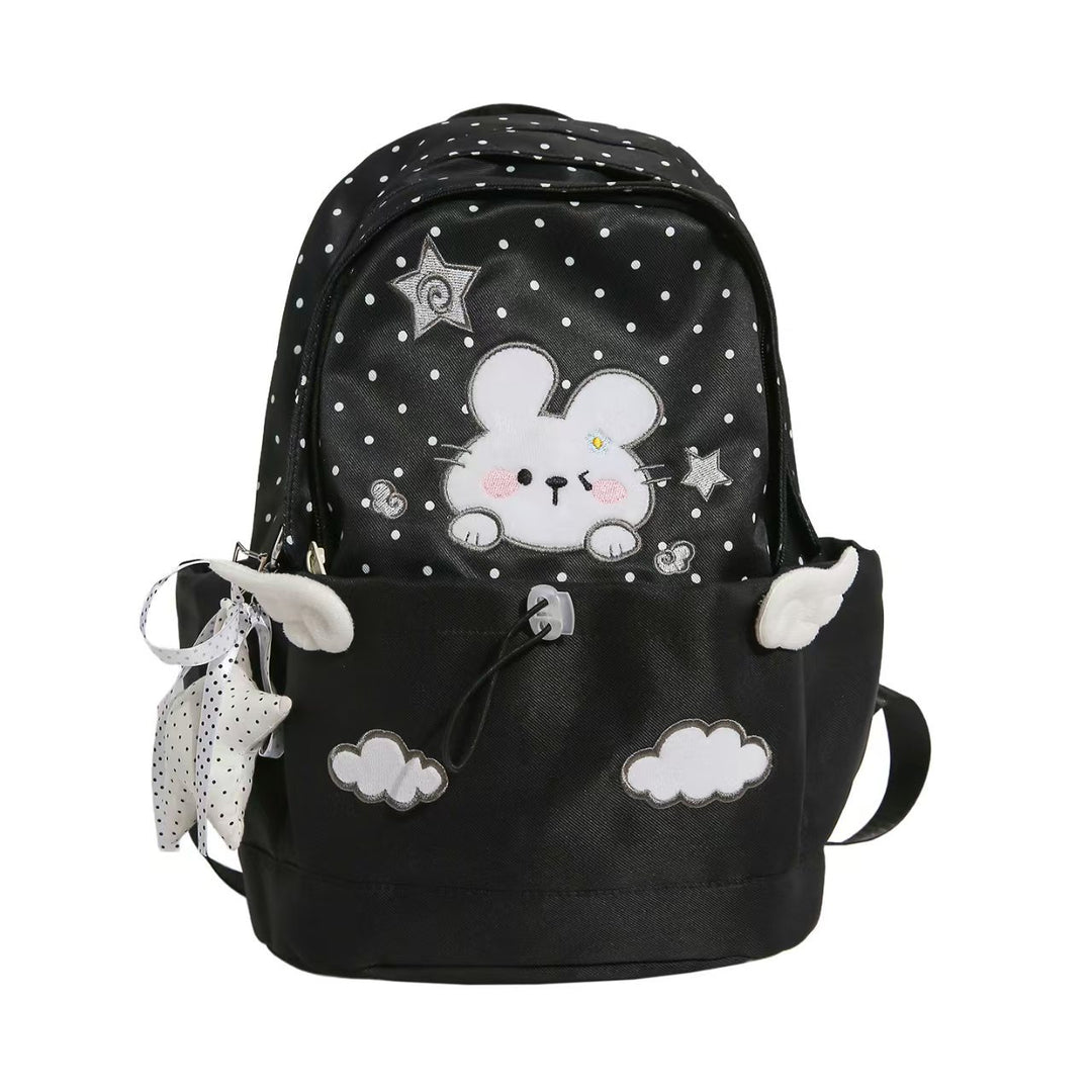 Whimsical Rabbit-Themed School Backpack Bowlift