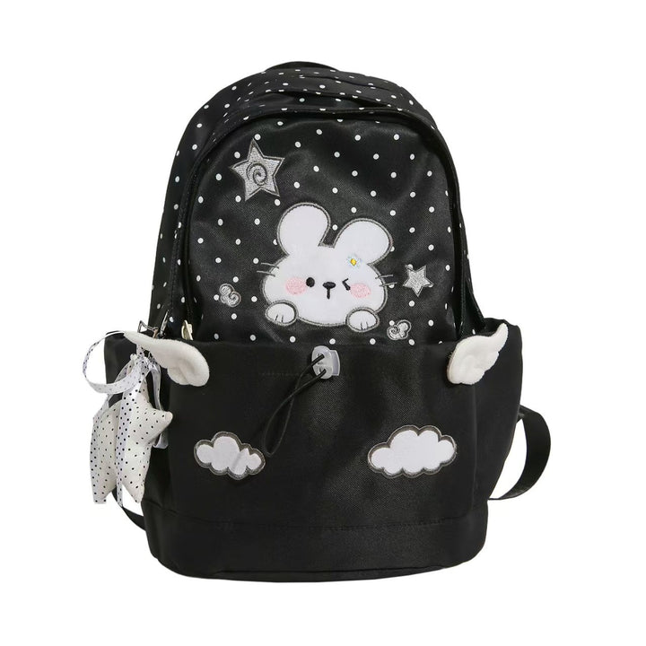 Whimsical Rabbit-Themed School Backpack Bowlift