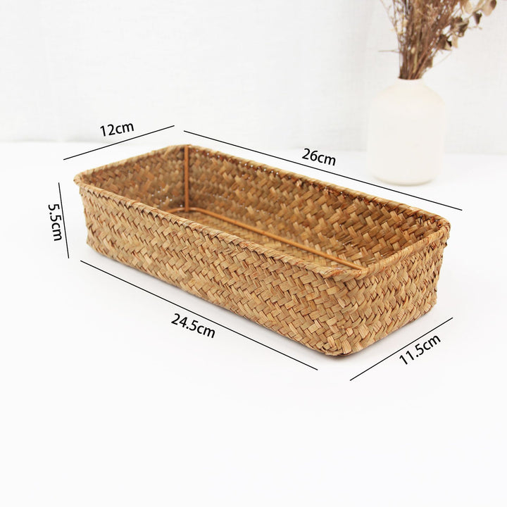 Woven Rectangular Storage Basket