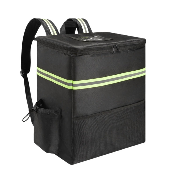 Unisex nan insulated delivery backpack with thermal insulated box, reflective stripes and extra sturdy bottom Bowlift