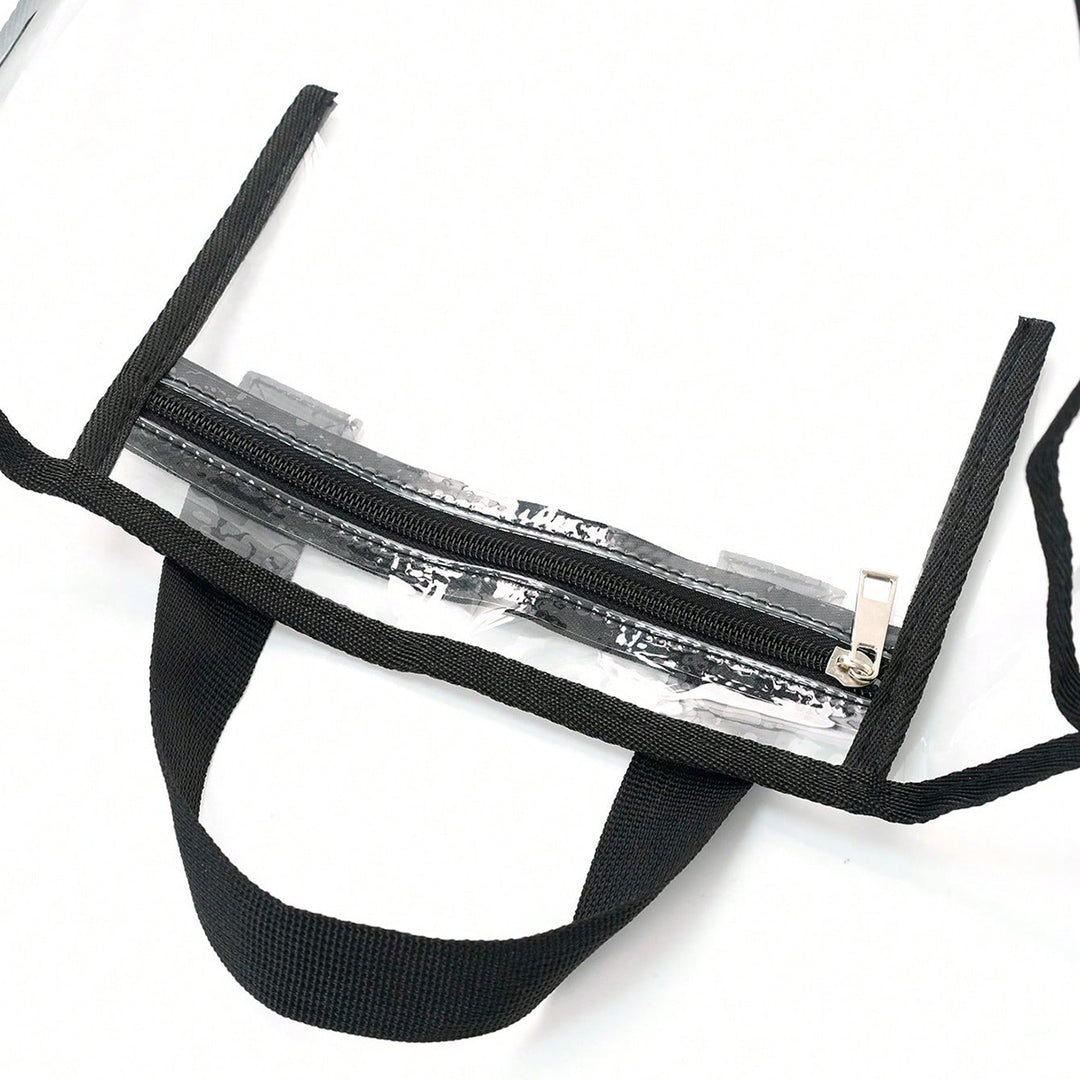 Transparent Beach Bag with Multiple Inner Compartments Bowlift