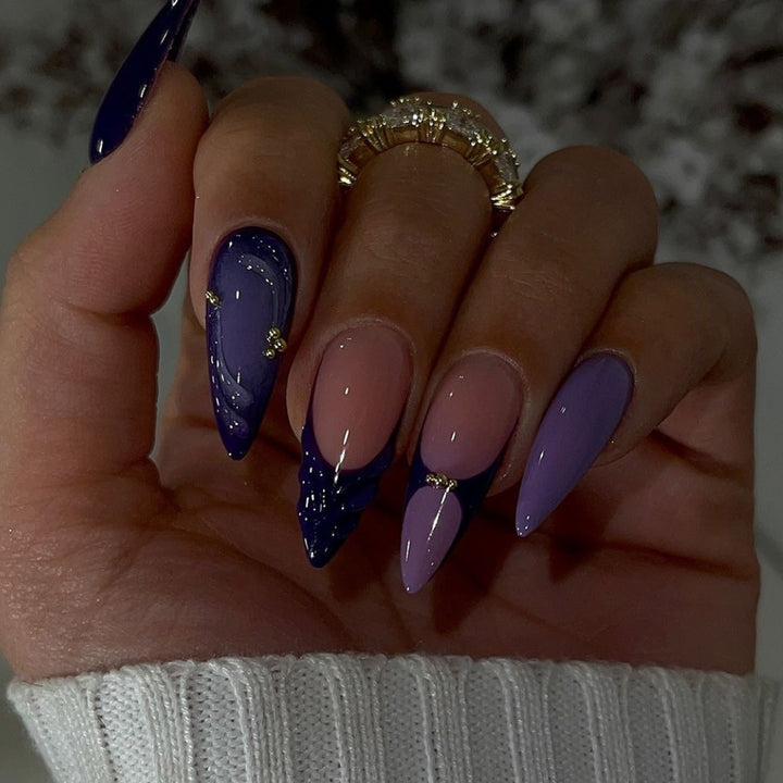 Stylish Stiletto Press-On Nail Set Bowlift