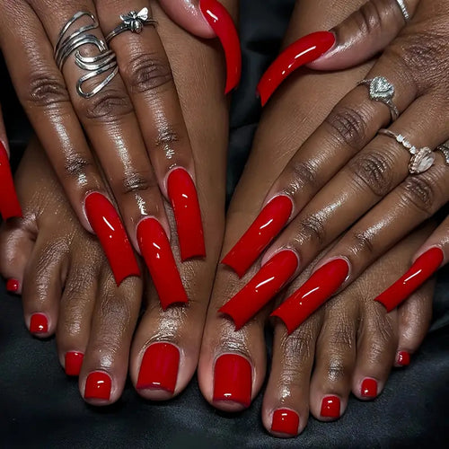 Premium Glossy Press-On Nail Set Bowlift