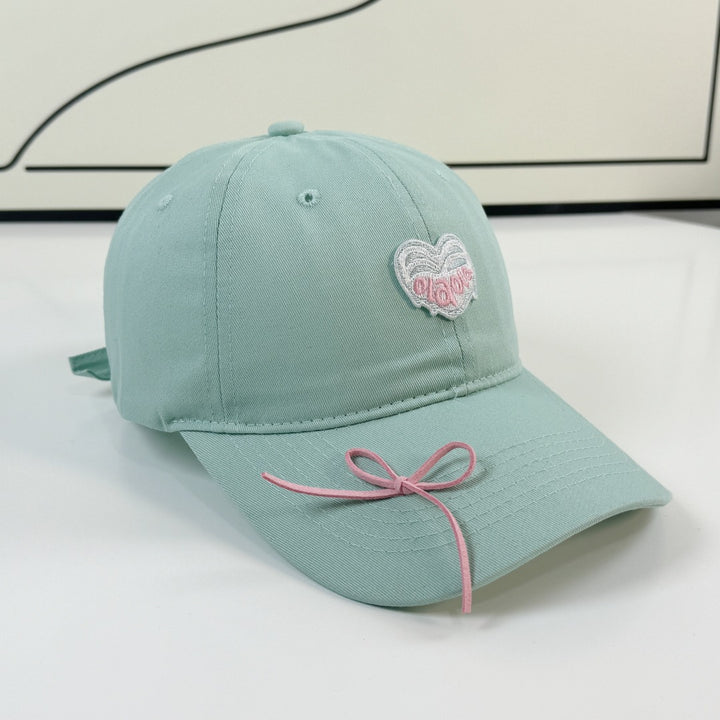 Women's Adjustable Embroidered Bow Cap Bowlift