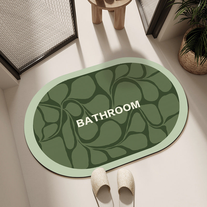 Decorative Floral Bathroom Mat Bowlift