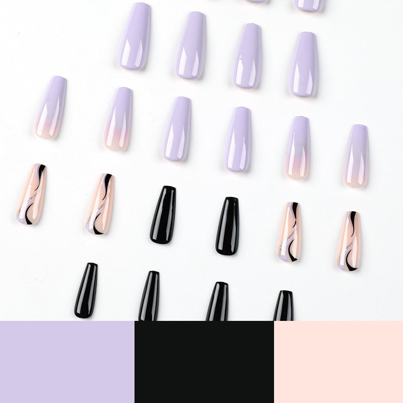 Artistic Nail Extensions in Elegant Design Bowlift