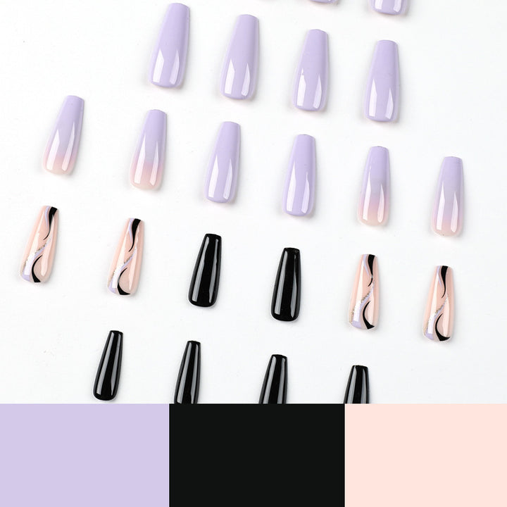 Artistic Nail Extensions in Elegant Design Bowlift