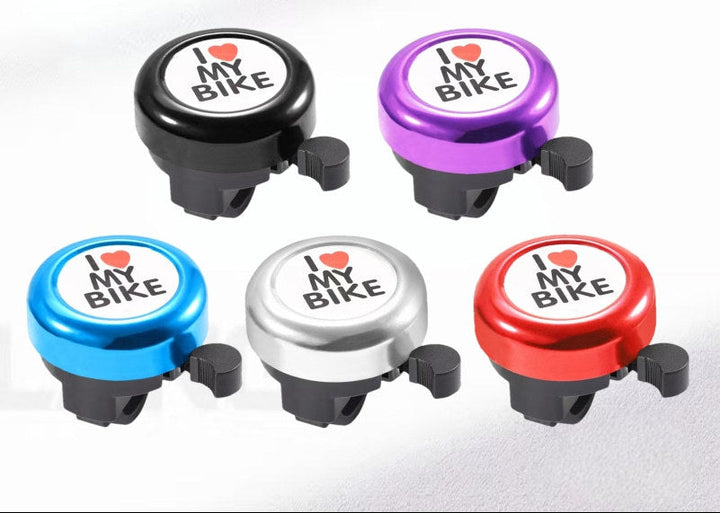 compact stainless steel handlebar bell with quick-release thumb lever Bowlift