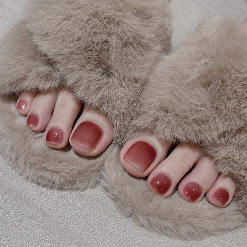 Sparkling Gel Toe Nail Art Bowlift