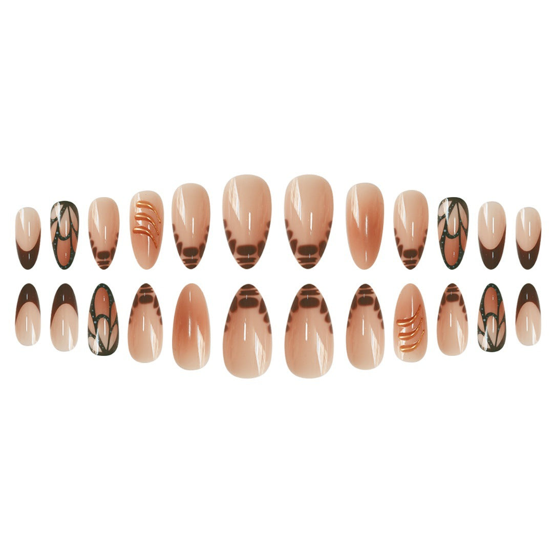 Designer Artistic Press-On Nail Extensions Bowlift
