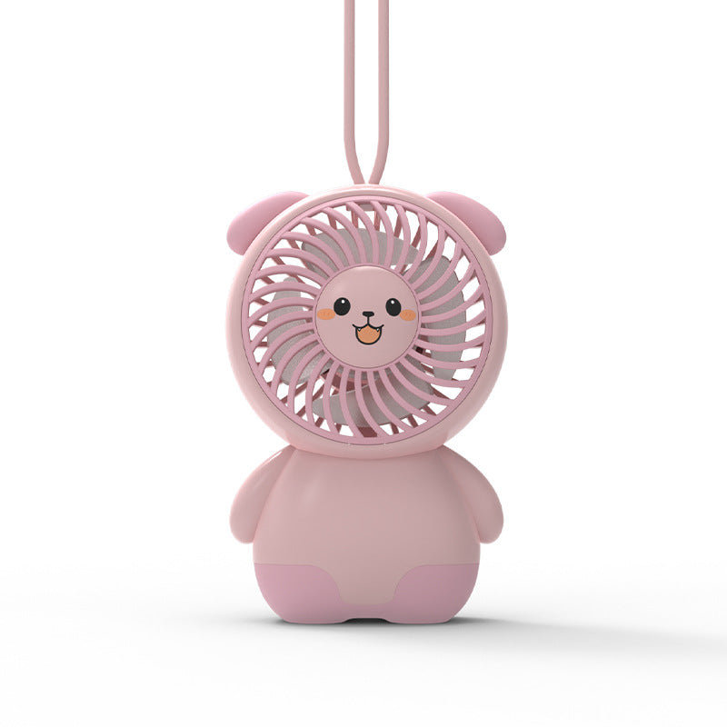 Cute Animal-Themed Handheld Fan Bowlift