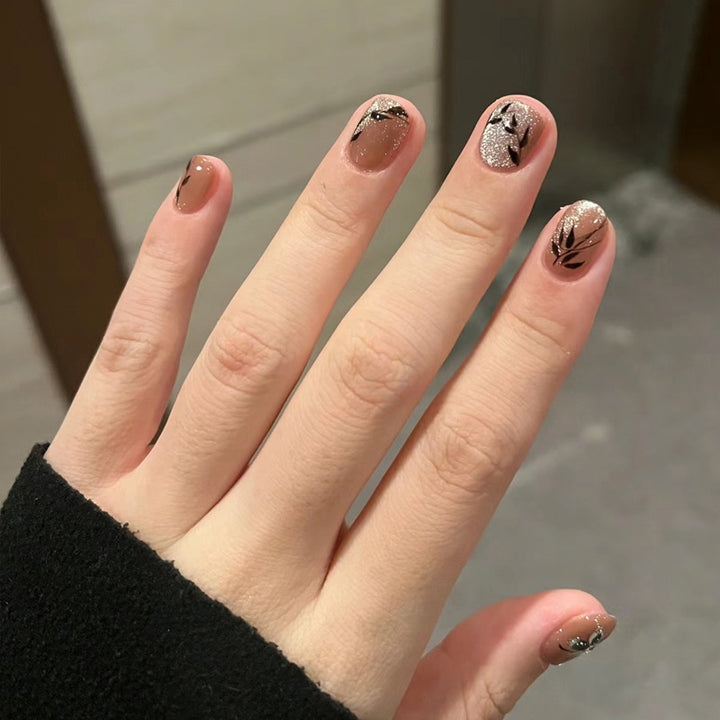Elegant Sculpted Press-On Nails Bowlift