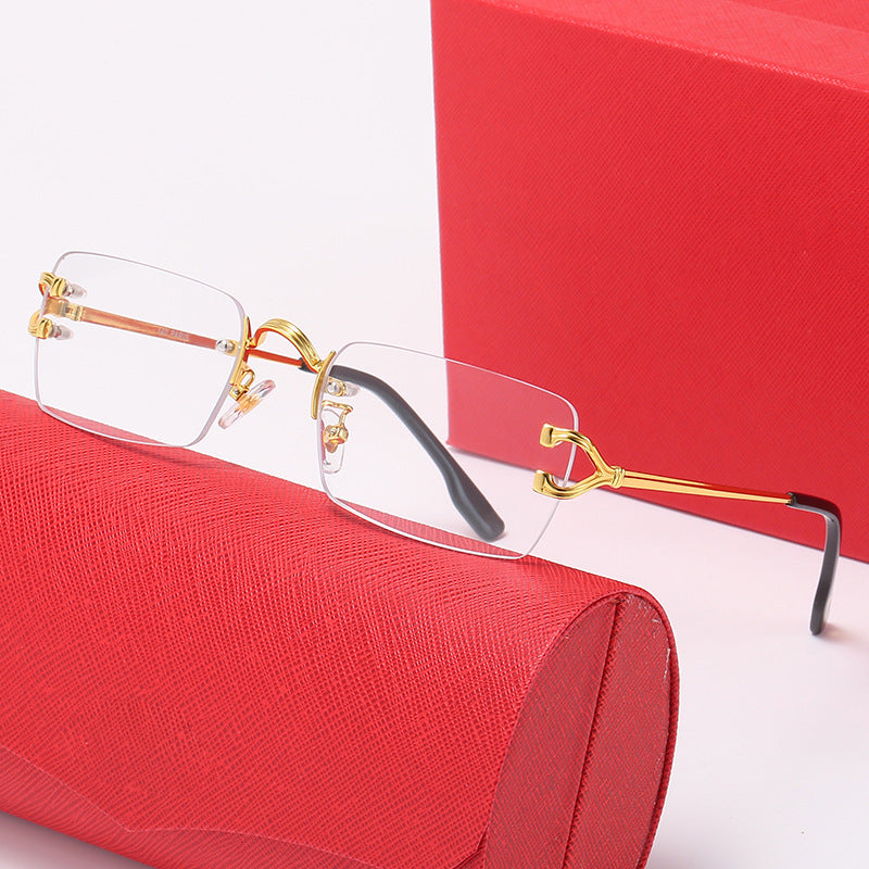 Women's fashionable correction glasses with elegant metal frame and comfortable nose pads Bowlift