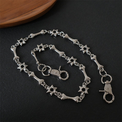 Elegant necklace with cross and bone pendants Bowlift