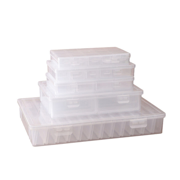 Transparent Multi-Compartment Craft Storage Box Bowlift