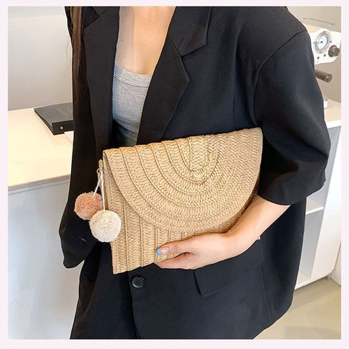 Stylish and Handmade Clutch Bag Made of Natural Material Bowlift