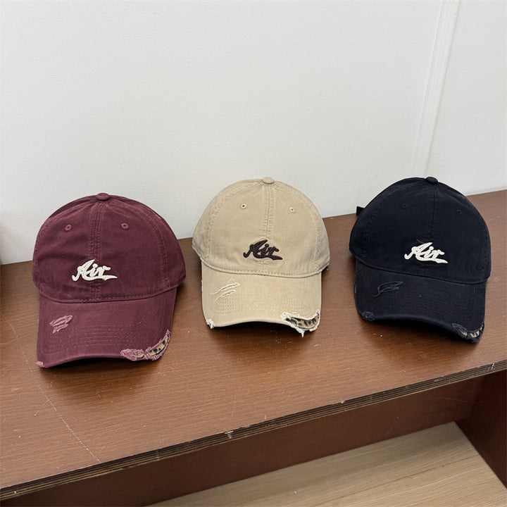 Women's Distressed Vintage Baseball Cap Bowlift