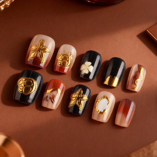 Gothic Themed Nail Art Set Bowlift