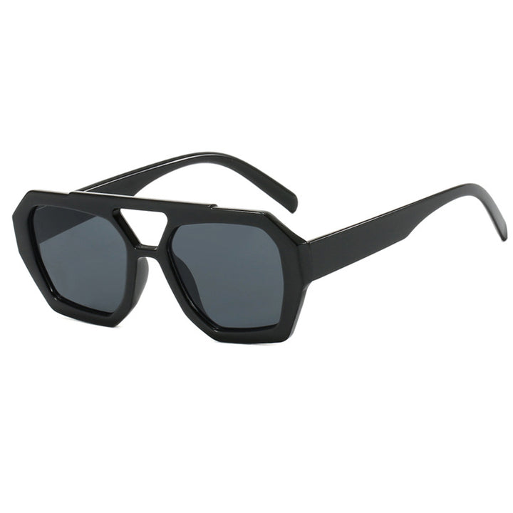 Women's geometric sunglasses made of durable plastic with polarized lenses Bowlift