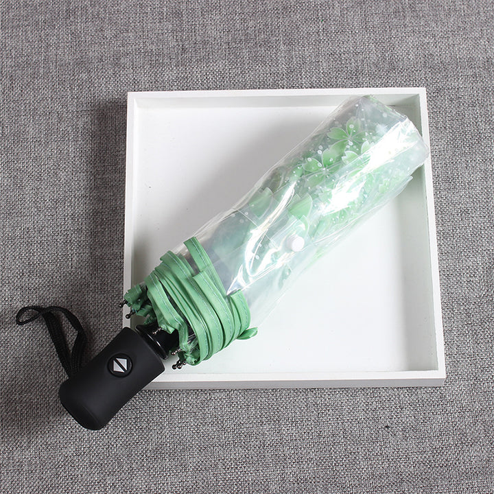 Women's elegant and portable umbrella with floral design Bowlift