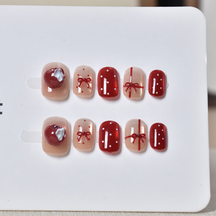 Artistic Nail Design with Decorative Elements Bowlift
