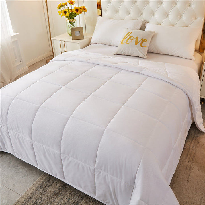Ladies Allergy-Friendly Quilted Blanket with Breathable Microfiber Cover Bowlift