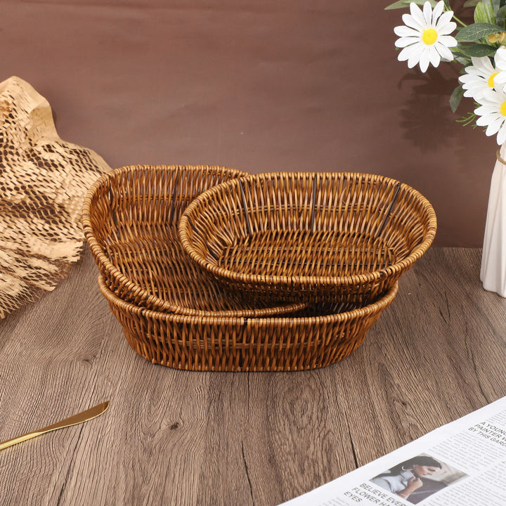Natural Woven Serving Tray Bowlift