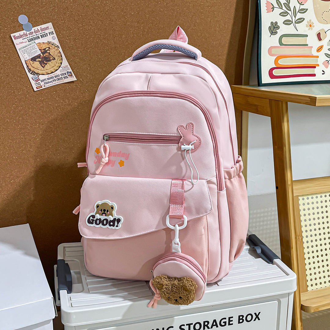 Cute Animal-Themed School Backpack Bowlift