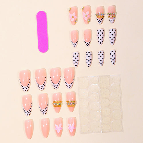 Decorative 3D Floral Nail Art Bowlift