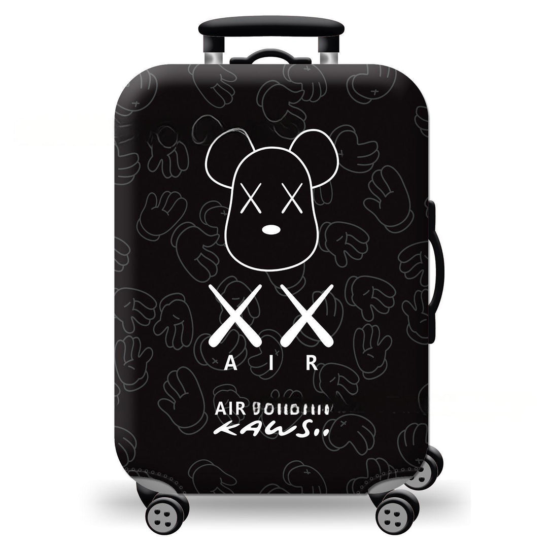 Unisex hard-shell suitcase with playful cat design Bowlift