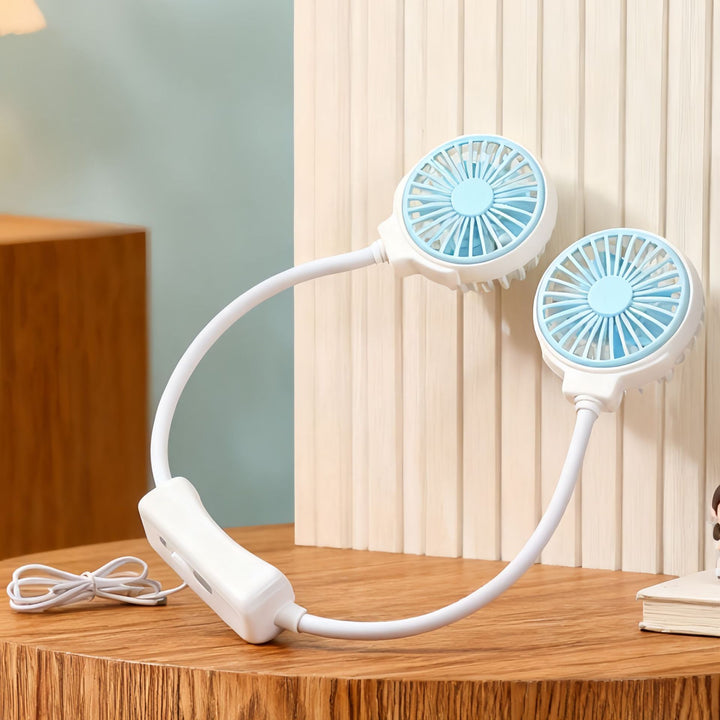Women's Portable Dual Fan with Flexible Hose Design Bowlift
