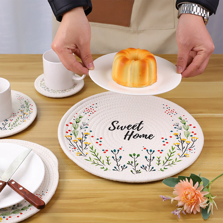 Round tablecloth with mandala pattern Bowlift