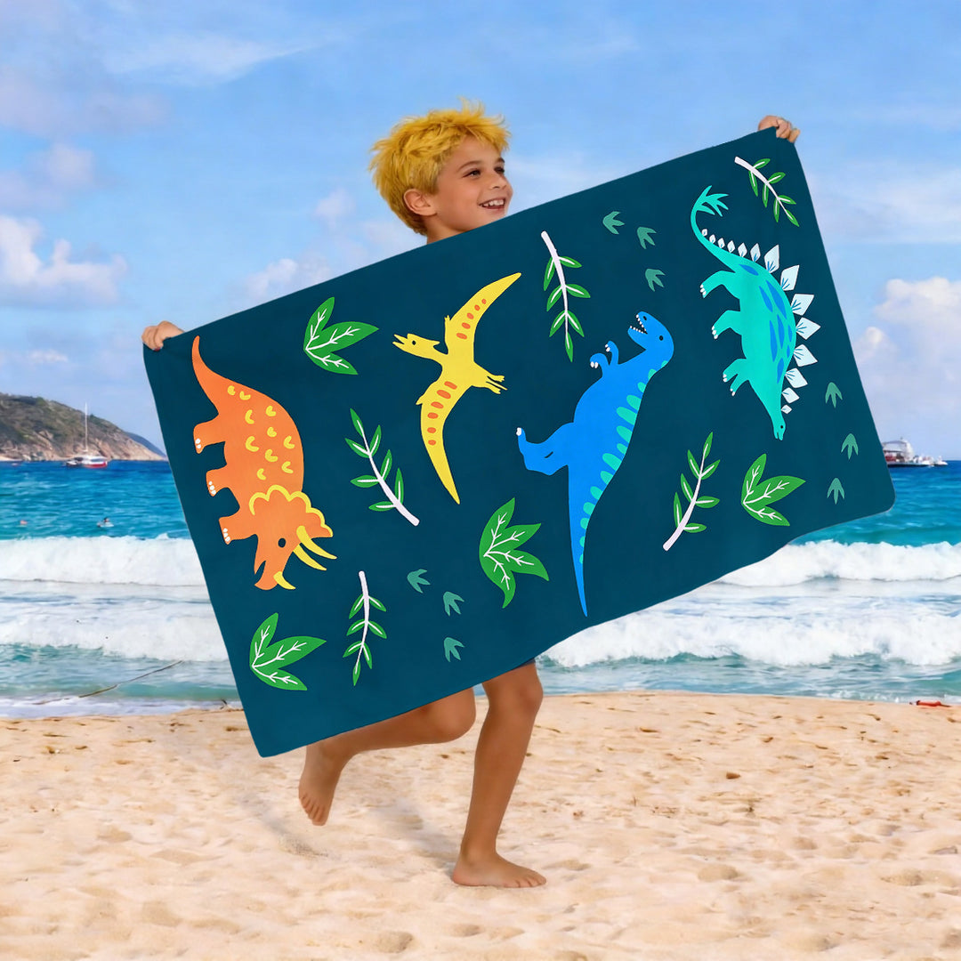 Beach towel with colorful horse motif Bowlift
